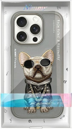 Nimmy Nimmy Handyhüllen Silikon Kunststoff Wasserdicht Graue (iPhone 16 Pro Max)