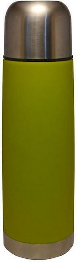 Kitchen Craft Μπουκάλι Θερμός Ανοξείδωτο 500ml Πράσινο με Καπάκι-Κύπελλο