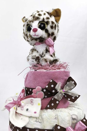 Dama Koupa Handmade Diaper Cake pentru Fetiță