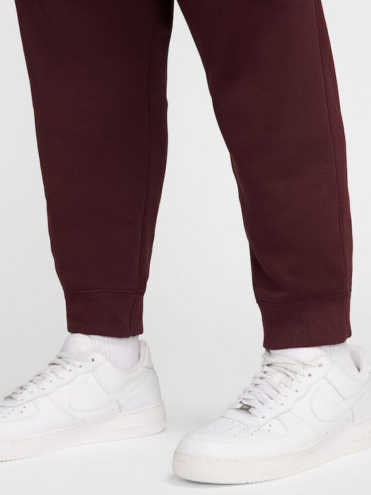 Sportswear Club Παντελόνι Φόρμας με Λάστιχο Μπορντό