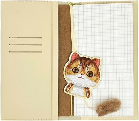 Nimmy Set 2in1 Notebook + Pen Khaki Big Eyed Pet 2.0 Cat