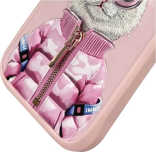 Nimmy Nimmy Handyhüllen Silikon Kunststoff Wasserdicht Rosa Weiß Reichtum und Schönheit Für iPhone 16 Pro Max