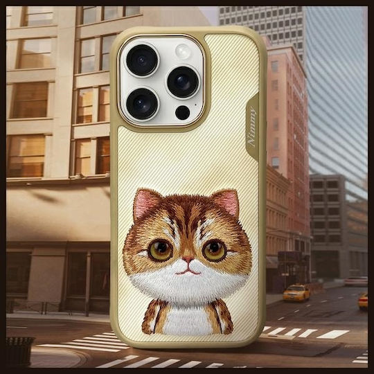 Nimmy Big Eyed Silikon Wasserdichte Rückseite Felinae iPhone 17 Pro / iPhone 16 Pro