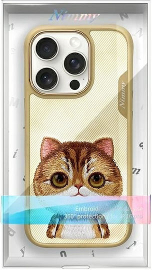 Nimmy Big Eyed Silikon Wasserdichte Rückseite Felinae iPhone 17 Pro / iPhone 16 Pro