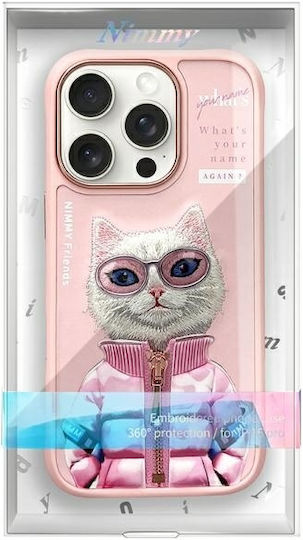 Nimmy Glasses Cute 2.0 Back Cover Σιλικόνης / Πλαστικό Αδιάβροχο Pink White Rich and Beauty (iPhone 16 Pro)