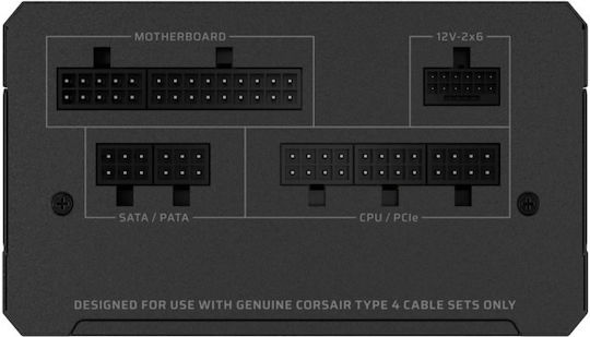 Corsair RM750e ATX12V 3.1 750W Μαύρο Τροφοδοτικό Υπολογιστή Full Modular