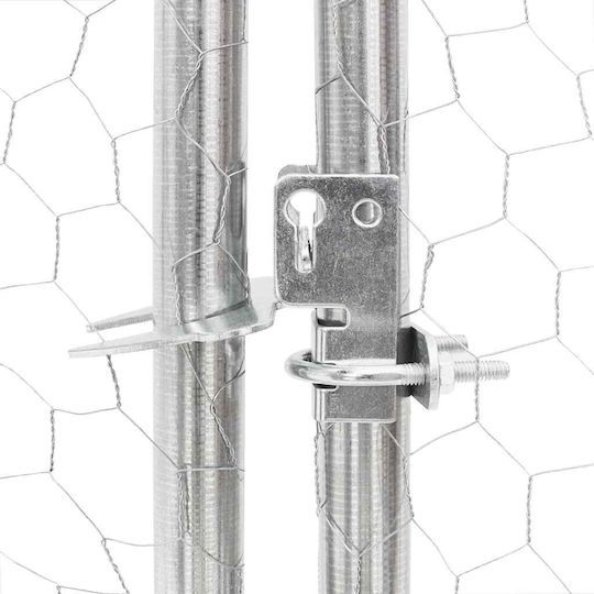 vidaXL 4104029 Verzinkter Stahlkäfig für Vögel 250cmx200cmx225cmcm.