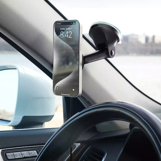 iOttie Βάση Κινητών Αυτοκινήτου iOttie Velox Mini Qi2 για Ταμπλό / Παρμπρίζ με Βεντούζα / Ασύρματη Μαγνητική Φόρτιση MagSafe 15W & Φορτιστής Αυτοκινήτου 20W