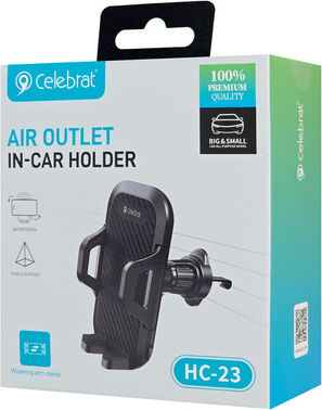 Celebrat Suport Auto pentru Telefon cu cârlige reglabile Neagră