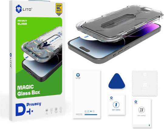 Lito Privacy Tempered Glass (iPhone 17 Pro Max / iPhone 16 Pro Max)