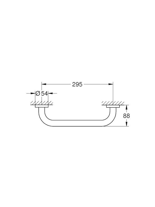 Grohe Essentials Λαβή Μπάνιου Μαύρη