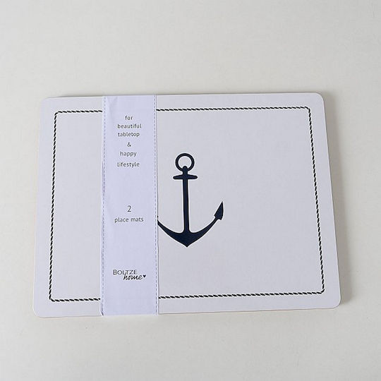 MSA Wooden Placemat White 40x30cm