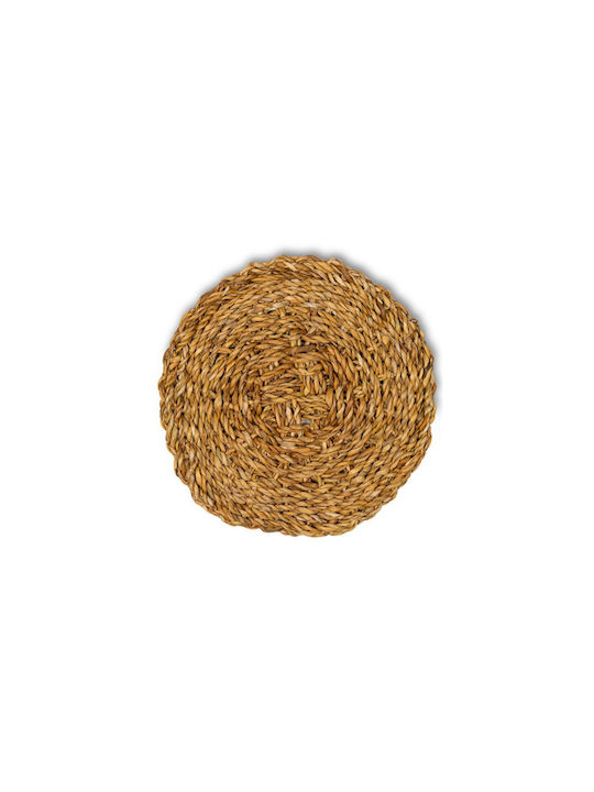 Due esse Placemats Rotund Din paie Bej 27cm 1buc