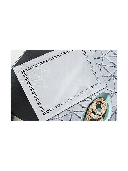Saint Clair 3004 Platzdeckchen Stoff Silver 45x33cm 1Stück
