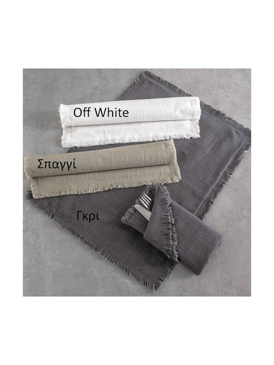 Rythmos Merit Placemats Tesatura Gri 50x35cm 1buc