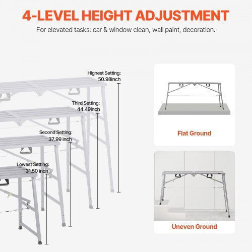 Vevor Schele Dublu Din Aluminiu 2x