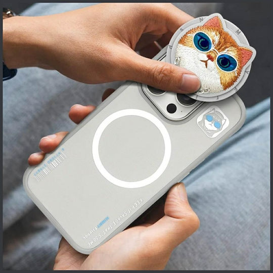 Nimmy Magnetic Glasses Back Cover Πλαστικό / Σιλικόνης Γκρι (iPhone 16 Pro)