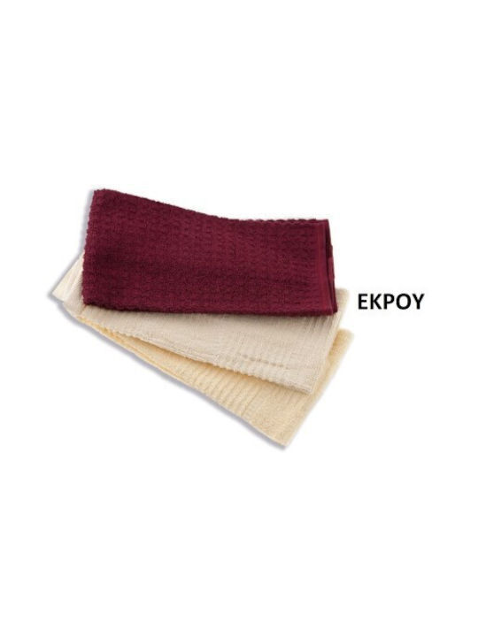 Dim Frotte Towel from 100% Cotton in Ecru Color 40x70cm