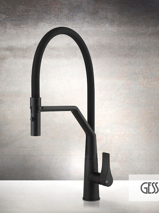 Gessi Proton Ψηλή Σπαστή Πάγκου Black Matt