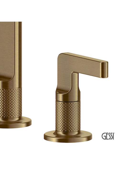 Gessi Inciso Baterii Chiuvetă Bucătărie Bancă Bronz Periat Gessi Inciso Baterii Chiuvetă Bucătărie Bancă Bronz Periat