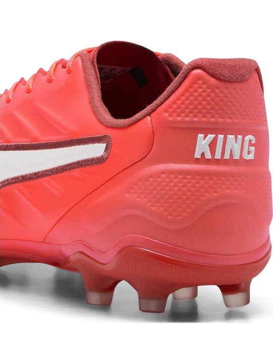 PUMA King Pro Fußballschuhe mit Stollen Rot