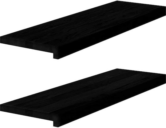 Vidaxl Trepte pentru Scări 2 Bucăți Maro Închis 80x30x2 Cm Lemn de Stejar Solid Maro