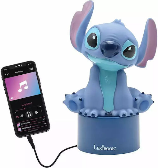 Disney Led Παιδικό Διακοσμητικό Φωτιστικό Stitch Μπλε Stitch