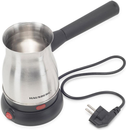 Hausberg Electric Greek Coffee Pot 800W with Capacity 800ml Gray