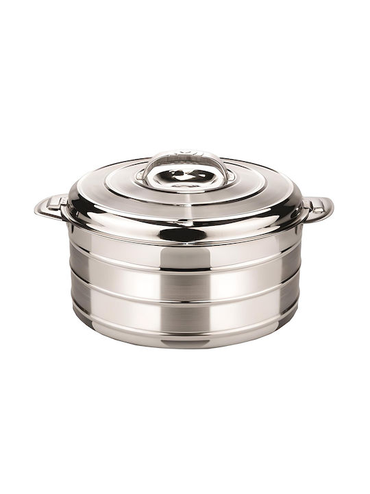 Βιομάρ Inox Δοχείο Φαγητού Inox Θερμός Ασημί 6lt