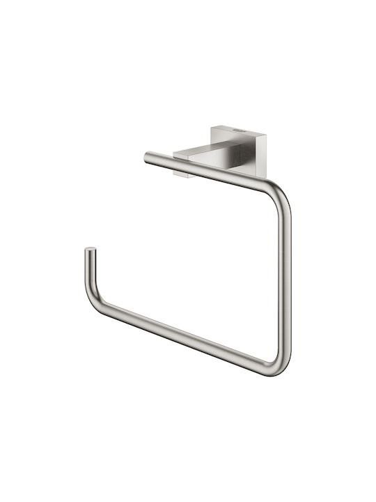 Grohe Essentials Cube Κρίκος Μπάνιου Μονός με Βίδες Inox Ασημί