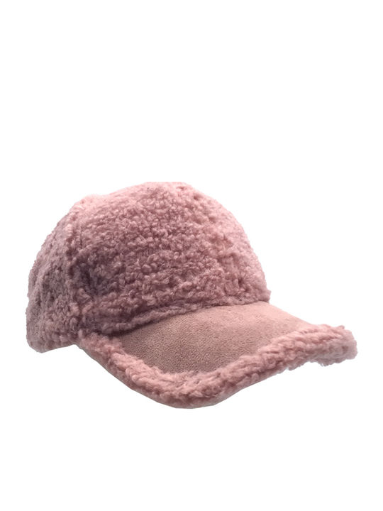 Brims and Trims Παιδικό Καπέλο Jockey Υφασμάτινο Ροζ
