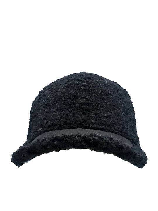 Brims and Trims Παιδικό Καπέλο Jockey Υφασμάτινο Μαύρο