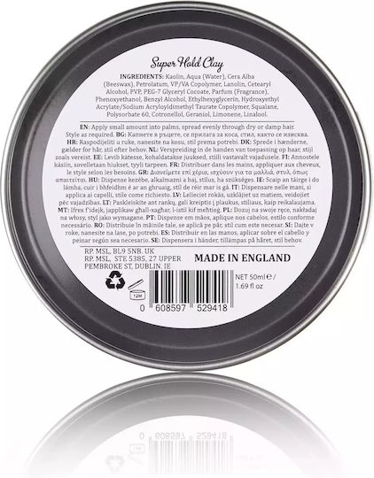 Dapper Dan Ultra Matte Lehm Super Halt