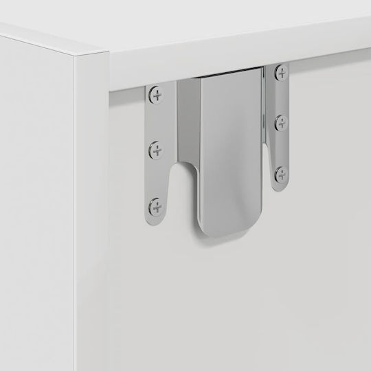 Έπιπλο Τηλεόρασης Λευκό Μ120xΠ31xΥ25.5cm
