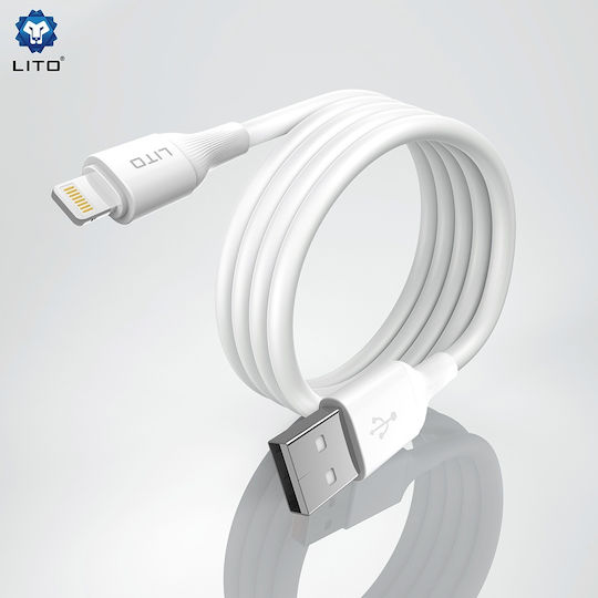 Lito USB 2.0 Kabel USB-C männlich - USB-A 18W Schwarz 1m