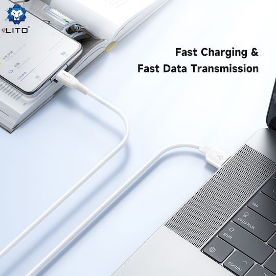 Lito USB 2.0 Kabel USB-C männlich - USB-A 18W Schwarz 1m