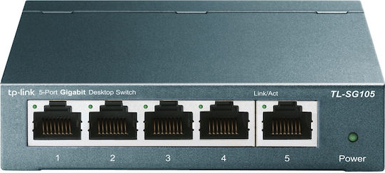 TP-LINK TL-SG105 Unmanaged L2 Switch with 5 Gigabit (1Gbps) Ethernet Ports