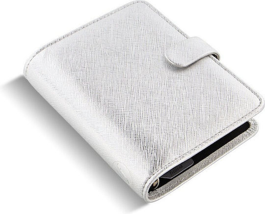 Organiser Filofax Saffiano Pocket Metallic Silver 028755