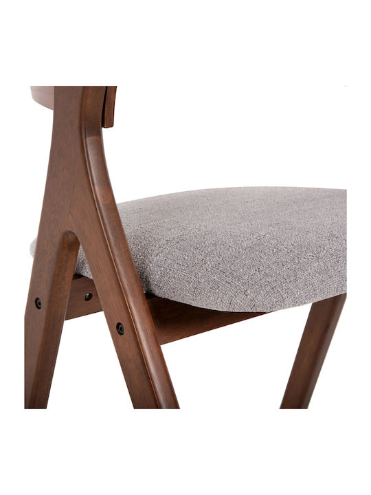 Nekker Stühle Speisesaal Walnut / Grey 1Stück 56x55x78cm