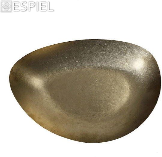 Espiel Snow Teller Suppe Dreieck Gold 30x20cm 2Stück