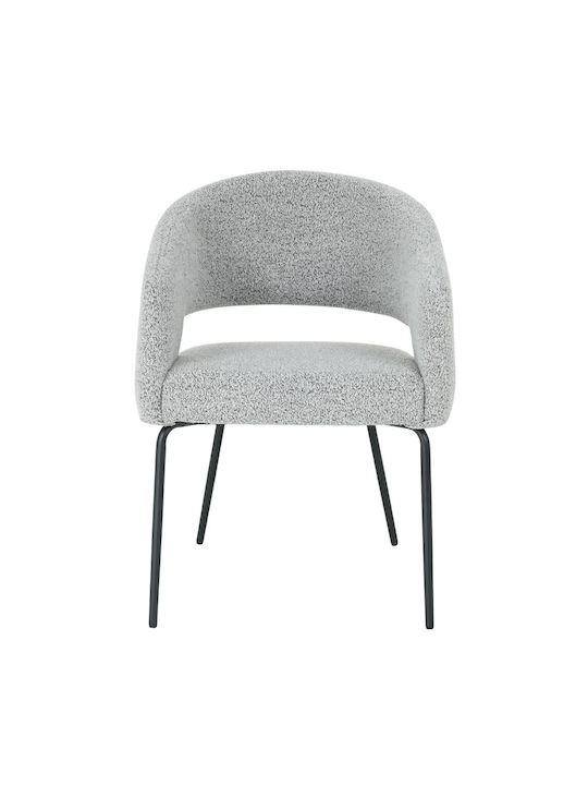 Abrazo Dining Room Fabric Armchair Grey Light 57x56x81cm