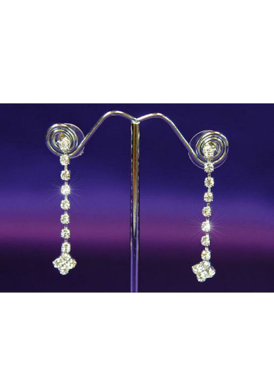 Bridal Crystal Jewelry Set Necklace & Earrings Faye Necklace Length 32cm 42cm Adjustable Earring Size 4cm