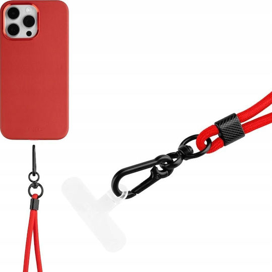 Fixed Universal Neck Strap for Mobile Phones Red