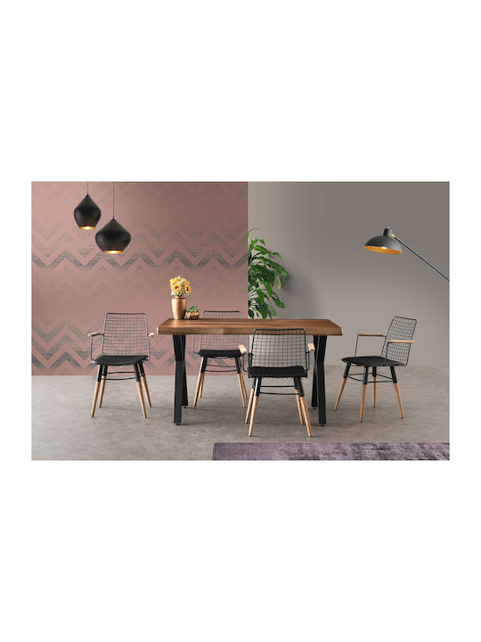 Trend Fotolii Sala de mese Negru 1buc 50x52x75buc