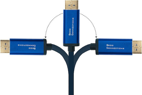 Good Connections Video Cable USB Type-C Male - DisplayPort Blue 1m