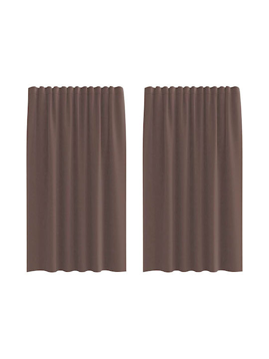 vidaXL Curtain Window Brown 140x140cm