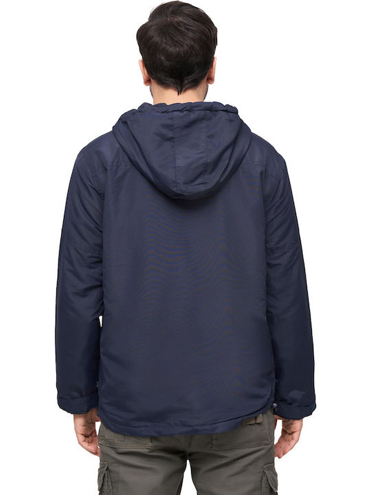 Frontzip Μπουφάν Αντιανεμικό Navy Μπλε