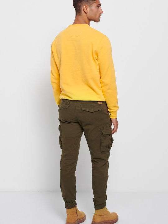 Herren-Cargohose Regular Fit Olive