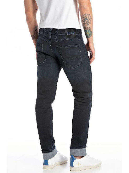 Replay M914y Men's Jeans Pants Straight Blue