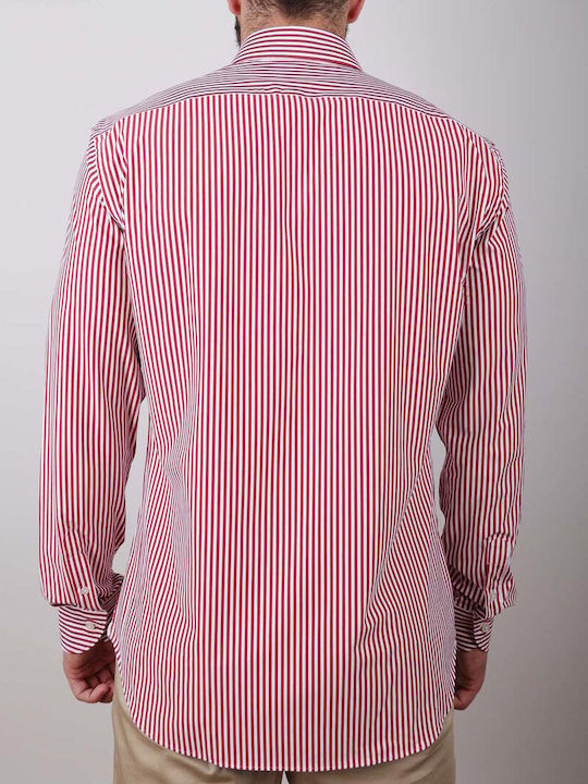 Langärmlig Hemd Gestreift Red / White